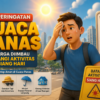 Peringatan Cuaca Panas: Warga Diimbau Kurangi Aktivitas Siang Hari