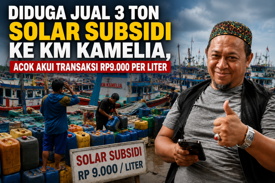 Diduga Jual 3 Ton Solar Subsidi ke KM Kamelia, Acok Akui Transaksi Rp9.000 per Liter