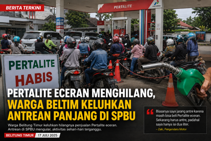 Pertalite Eceran Menghilang, Warga Beltim Keluhkan Antrean Panjang di SPBU Ganggu Aktivitas Harian
