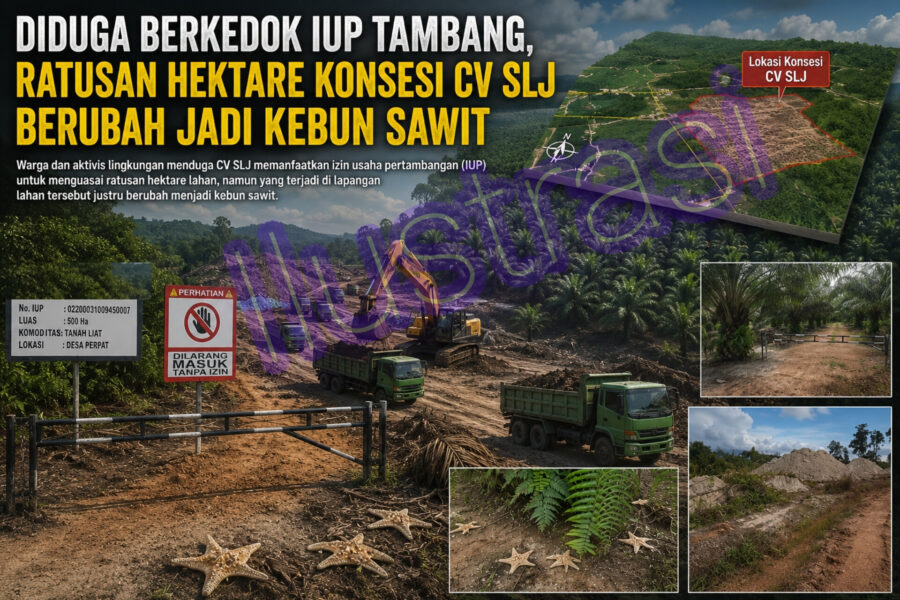 Diduga Berkedok IUP Tambang, Ratusan Hektare Konsesi CV SLJ Berubah Jadi Kebun Sawit